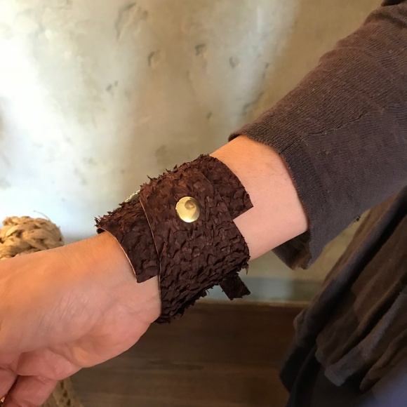 Bohemian Labradorite Leather wrap bracelet - Picture 5 of 8